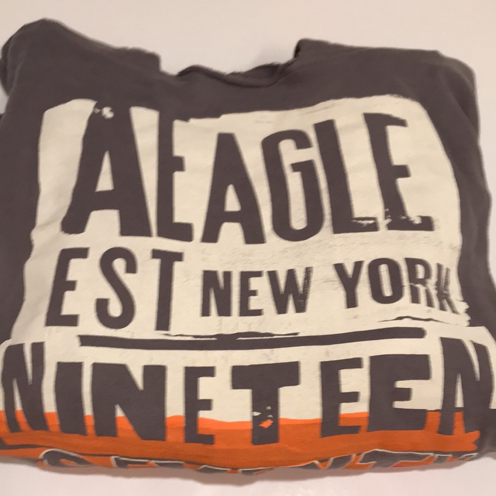 NWT American Eagle hoodie XL gray soft - Picture 8 of 8